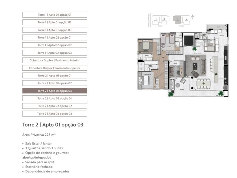 Torre 2 | Apto 01 opção 03